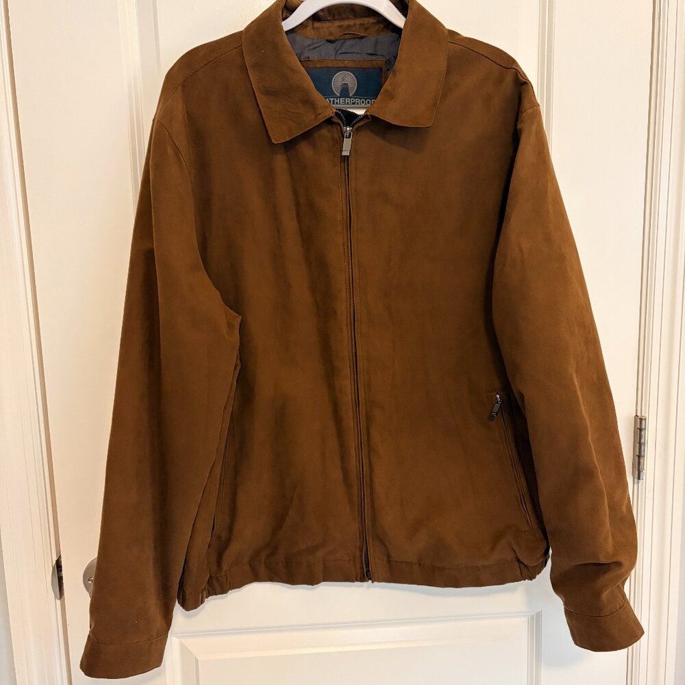 Weatherproof Faux Suede‎ Jacket XL Brown